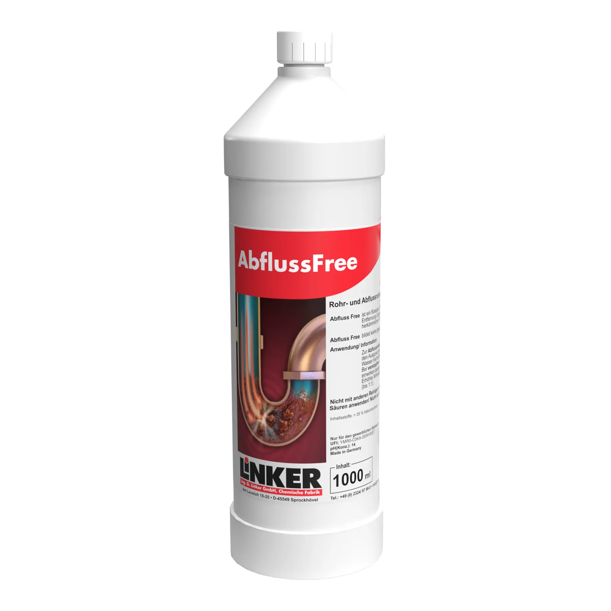 Linker Abfluss Free Rohrreiniger 1 Liter Flasche 223-1-1_1
