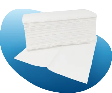 Ein Stapel Papierfalthandtücher 