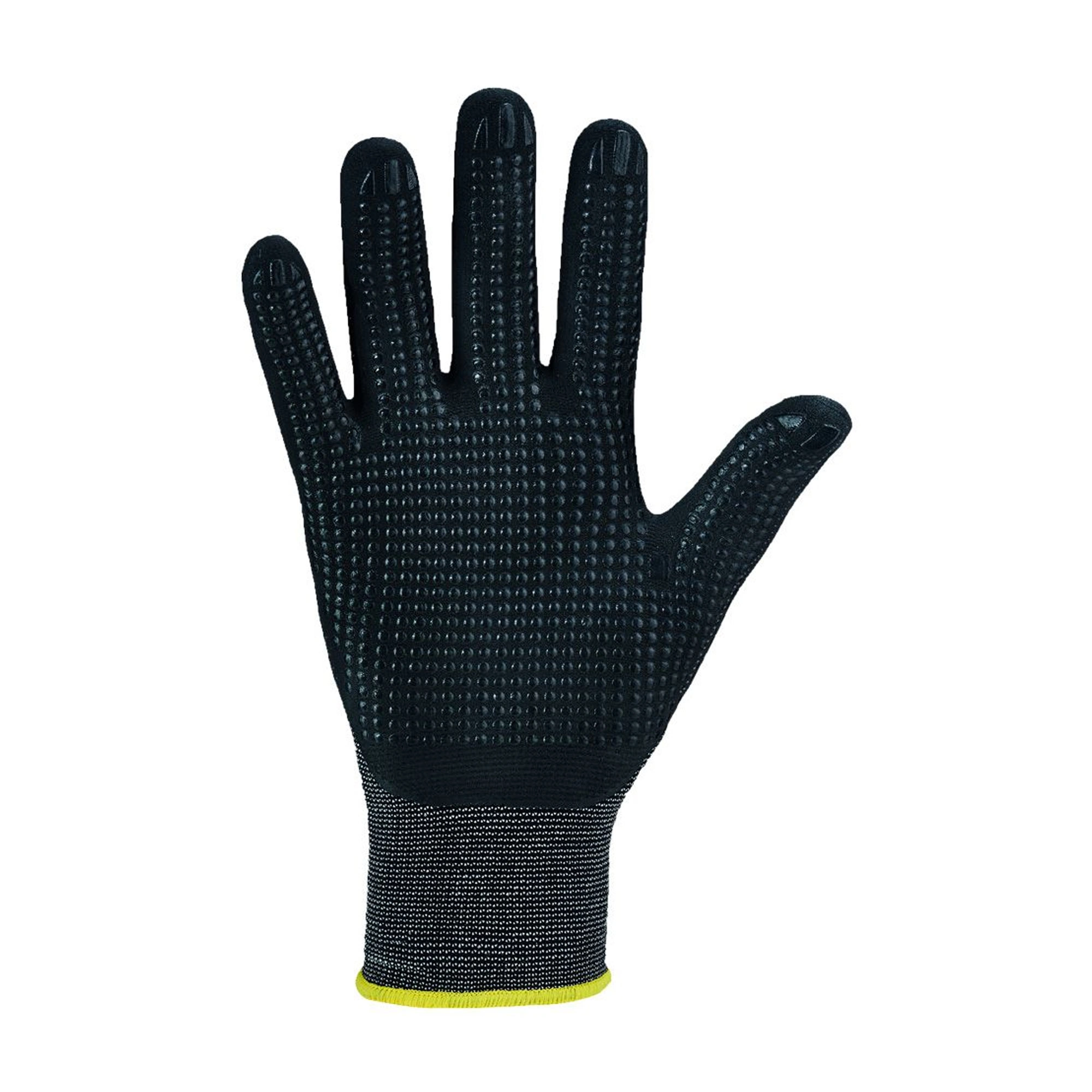 Optiflex Duramate 0683 Feinstrickhandschuhe mit Nitrilschaum und PU-Beschichtung in schwarz, rutschfeste Noppenfläche für präzise Montage- und Wartungsarbeiten, VE 144 Paar, Art.-Nr. 0683