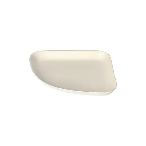 PAPSTAR Teller 1/4, Zuckerrohr pure, weiß, Belle Vie Ligne Carrée, quadratisch 13 x 13 cm, mikrowellengeeignet, umweltfreundlich aus Zuckerrohr-Bagasse, 10 x 4 Stück, Art.-Nr. 89839