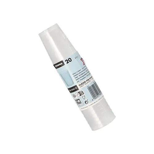 Starpak Mehrweg-Gläser für Schnaps PP 4 cl Ø 4,3 cm, 5,2 cm, satiniert, unzerbrechlich, spülmaschinengeeignet, 25 x 20 Stück von PAPSTAR