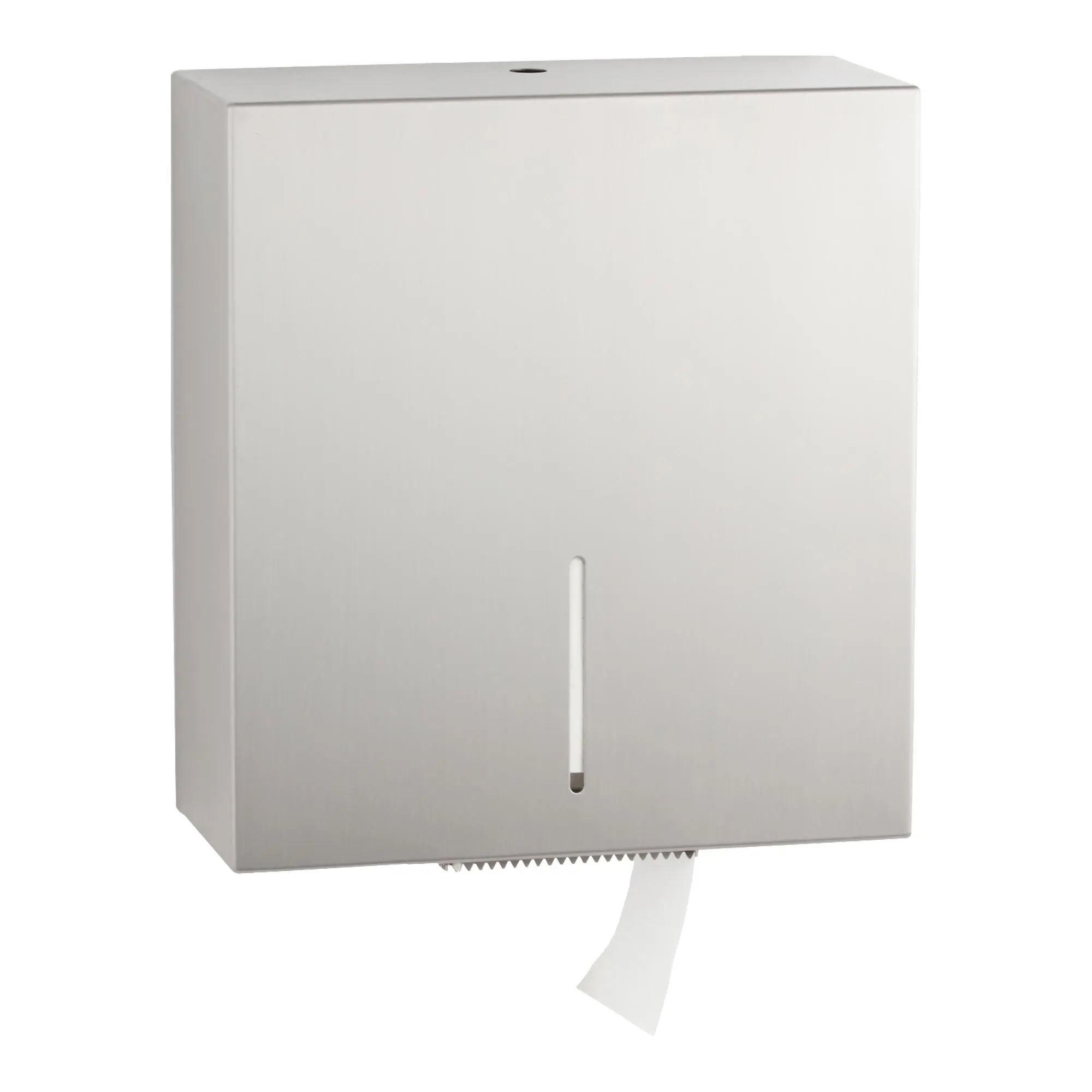Bobrick B-9890 Fino Collection Jumbo Toilettenpapierrollenhalter aus Edelstahl, abschließbarer Jumbo-Großrollenhalter für Waschräume, Artikelnummer B-9890