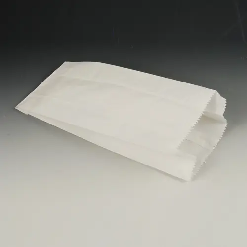 PAPSTAR 1000 Papierfaltenbeutel, Cellulose, gefädelt 28 cm x 13 cm x 7 cm weiß Füllinhalt 1,5 kg