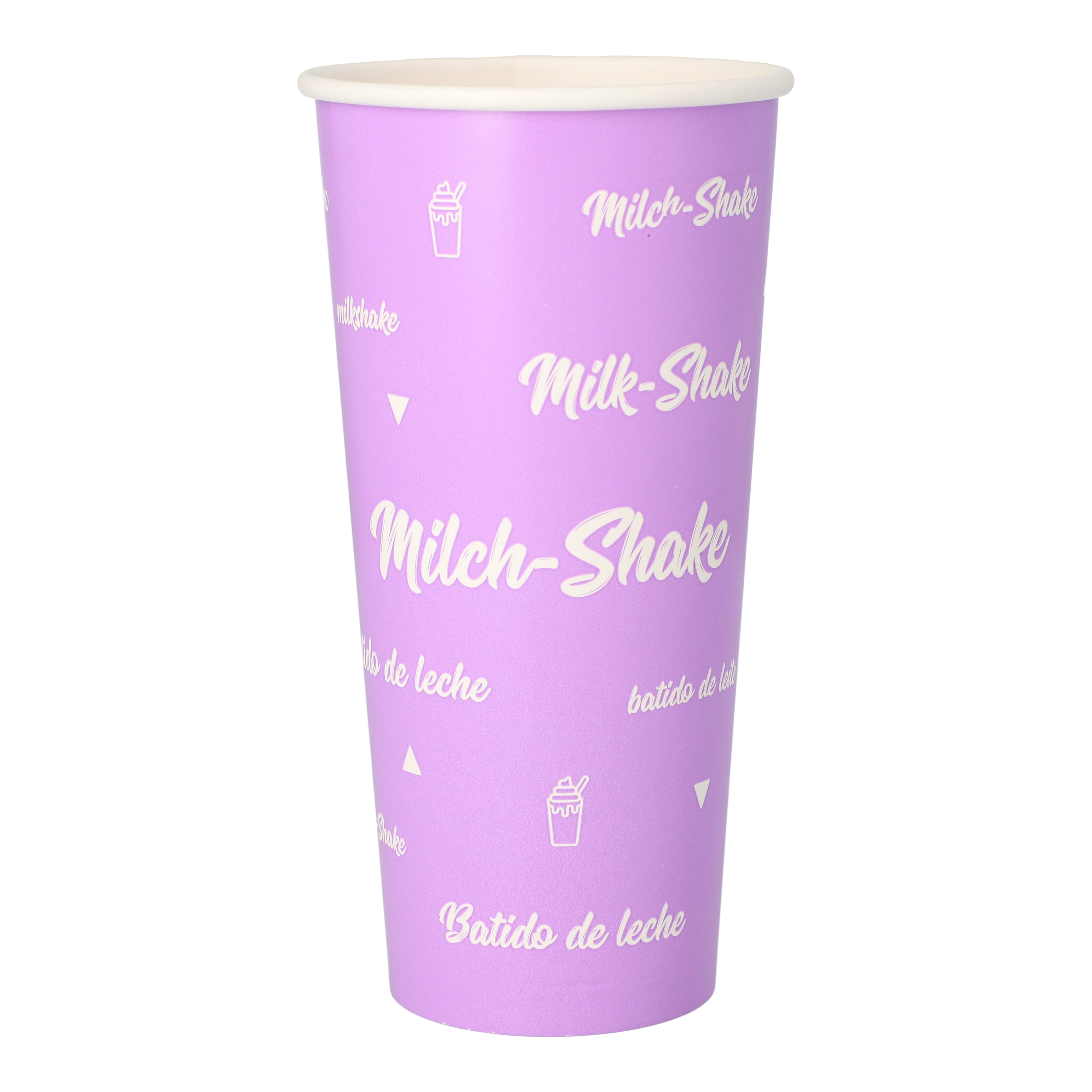 Starpak Shake-Becher, Pappe 0,5 l Ø 9 cm, lila "Milk-Shake", 20 x 35 Stück