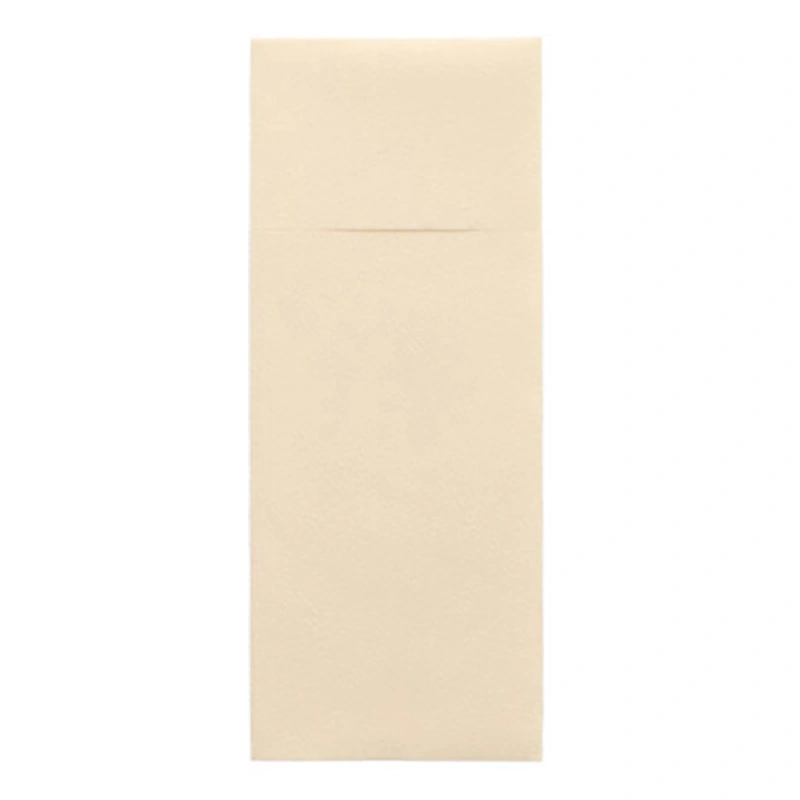 Starpak Bestecktaschen, Airlaid 40 cm x 33 cm creme mit Besteckfalz, 480 Stück