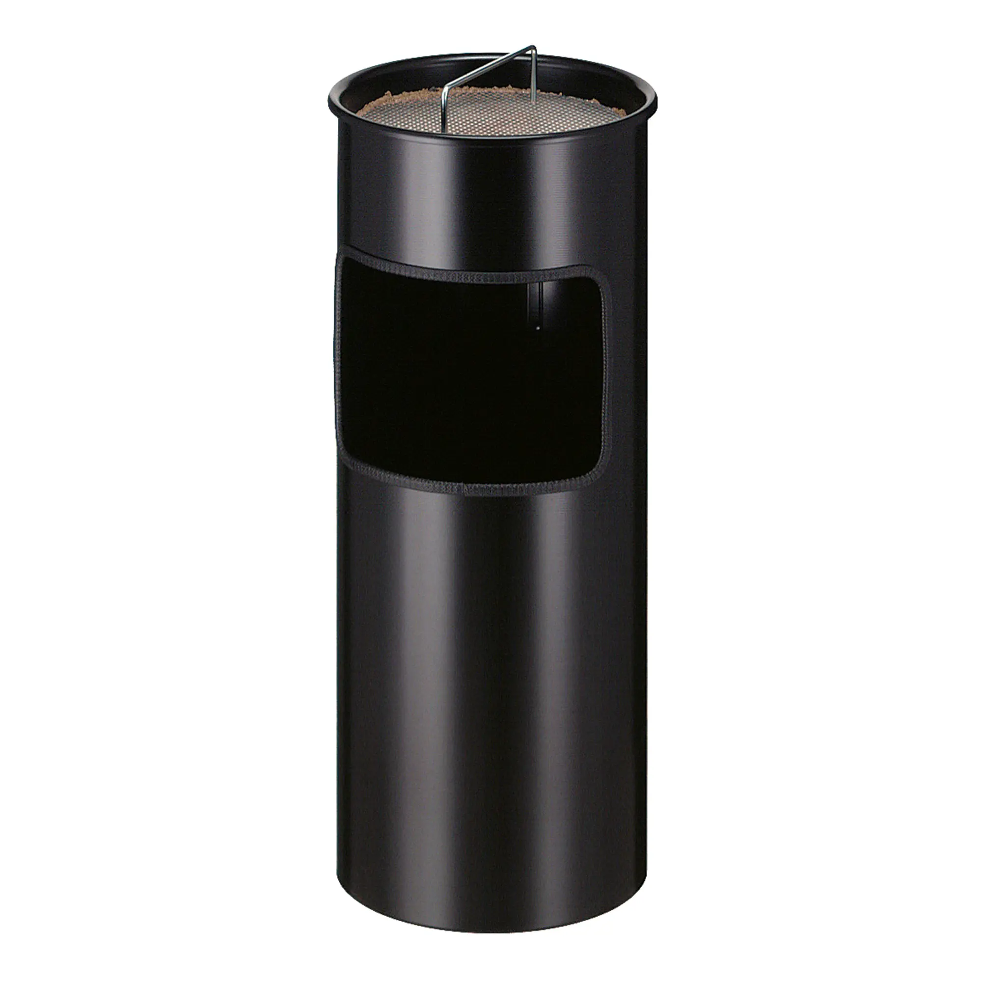 V-Part Ascher-Papierkorb 30 Liter Einwurföffnung schwarz 31003303_1