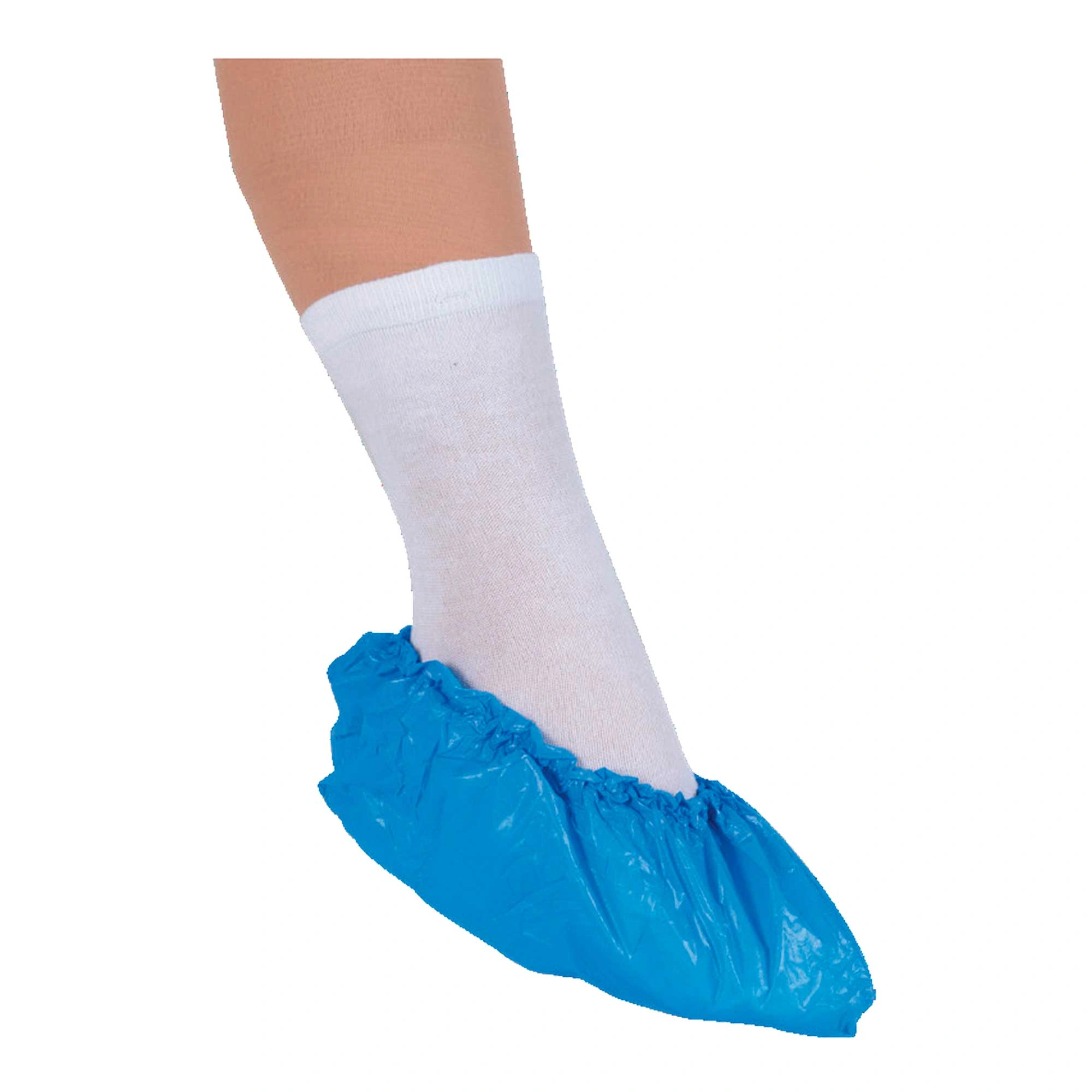 ABENA Überziehschuhe blau 36 cm, mit Gummizug, 35 my aus LDPE für Reinräume, Krankenhausbereiche und Lebensmittelindustrie, Artikelnummer 10000003