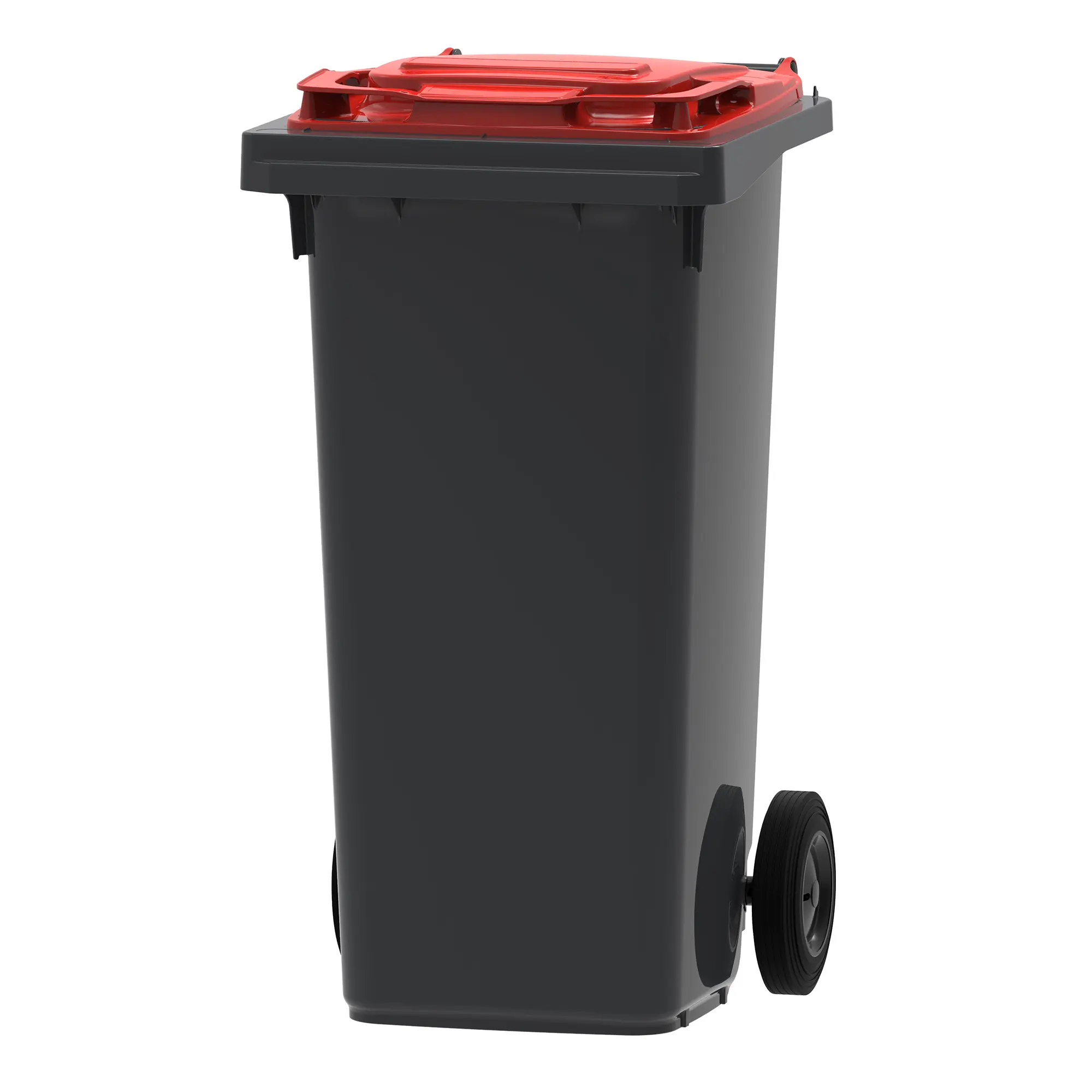 Sarima Mini Container 120 Liter Klappdeckel zweifarbig grau/rot 31719945_1