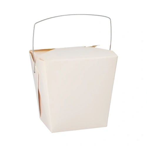 Starpak Snackboxen mit Henkel "ASIA" eckig 950 ml 10,9 cm x 8,9 cm x 6,8 cm weiß, 10 x 30 Stück