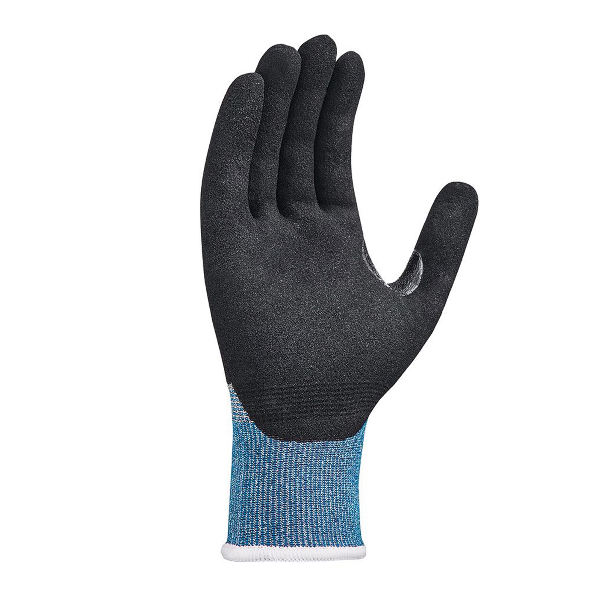 teXXor 2611, CUT C Schnittschutzhandschuhe grau-meliert/blau/schwarz, VE 144 Paar