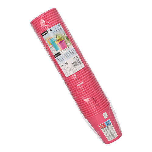 Starpak Trinkbecher, Pappe "To Go" 0,2 l Ø 8 cm, 9,2 cm pink, 20 x 50 Stück