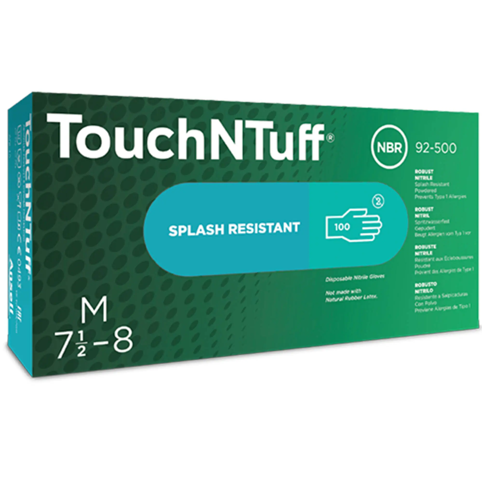 Ansell TouchNTuff 92-500 Nitrilhandschuhe grün gepudert, VE 1000 Stück