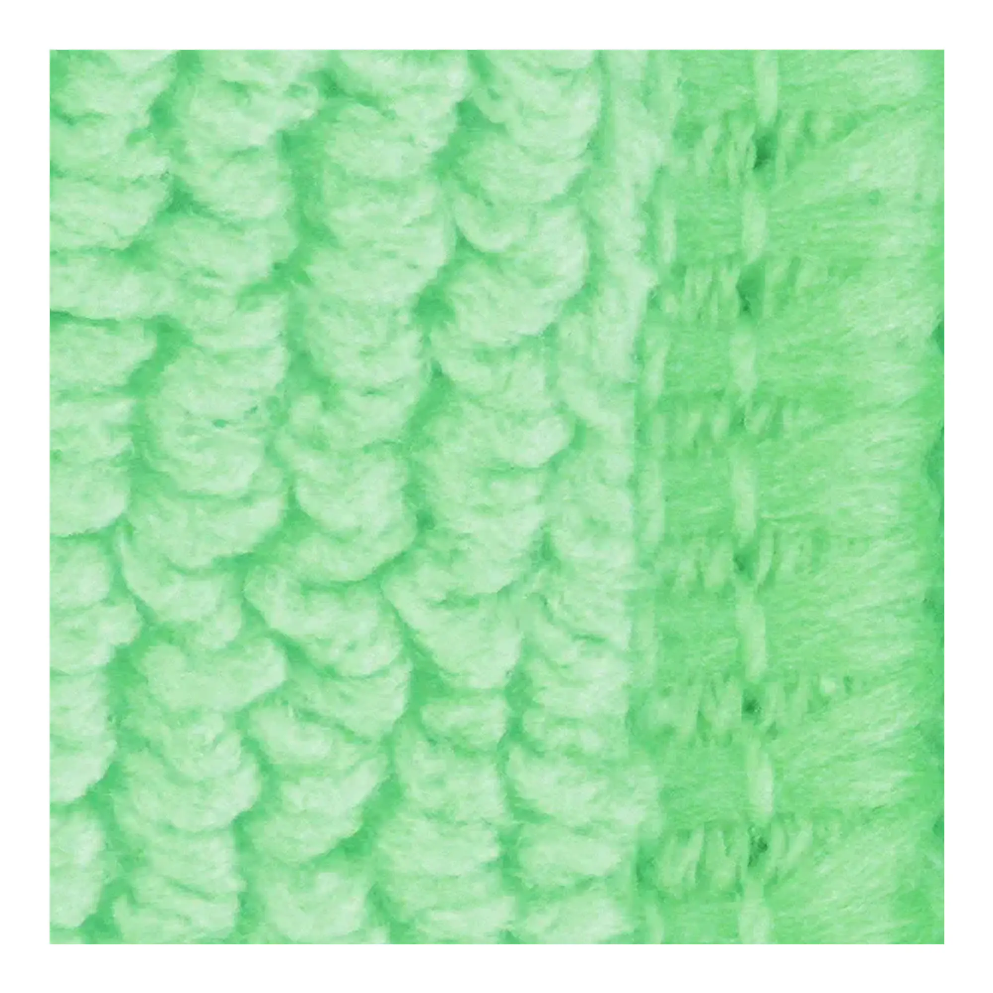 Vileda Microfasertuch MicroTuff Plus, 1 Stück – Detailansicht der grünen, voluminösen Microfaser-Struktur für hohe Schmutzaufnahme, Artikelnummer 123