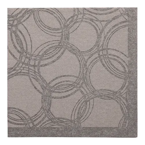 PAPSTAR Servietten ROYAL Collection 1/4-Falz 40 cm x 40 cm grau Bubbles, Premium-Serviette mit Kreis-Dekor, weich, formstabil, FSC-zertifiziert, Art.-Nr. 89682
