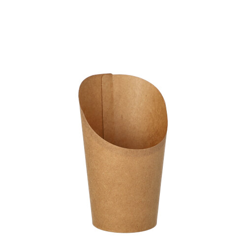 PAPSTAR 50 Wrap Cups, Pappe 230 ml 10 cm x 6 cm x 8 cm braun