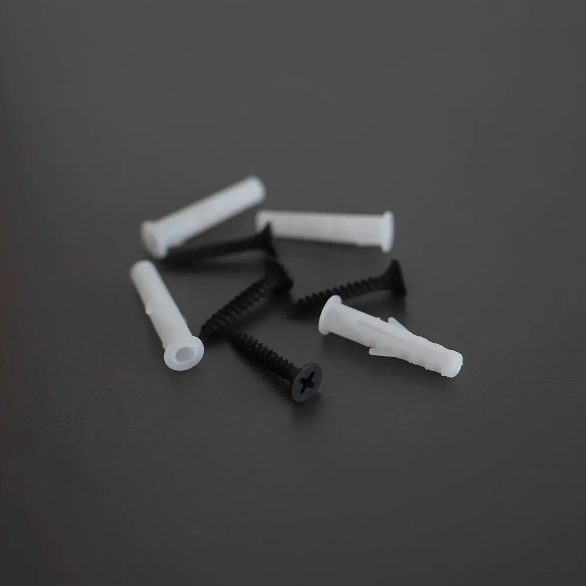 SEMYtop Jumbo Toilettenpapierspender bis Ø25 cm, ABS-Kunststoff, Montagematerial mit schwarzen Schrauben und weißen Dübeln für Wandbefestigung