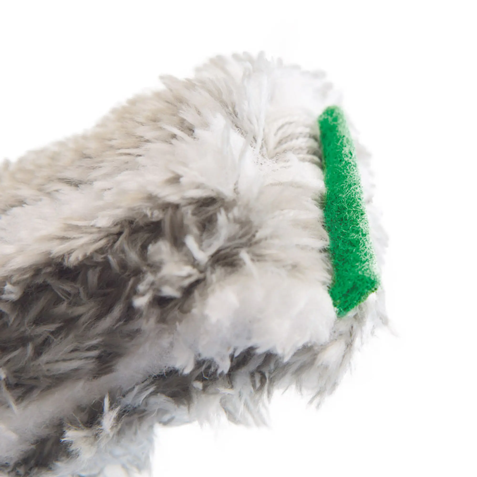 Unger ErgoTec Ninja Einwascherbezug von Unger mit extra langen Mikrofasern und seitlichen grünen Schrubbpads für gründliche Fensterreinigung