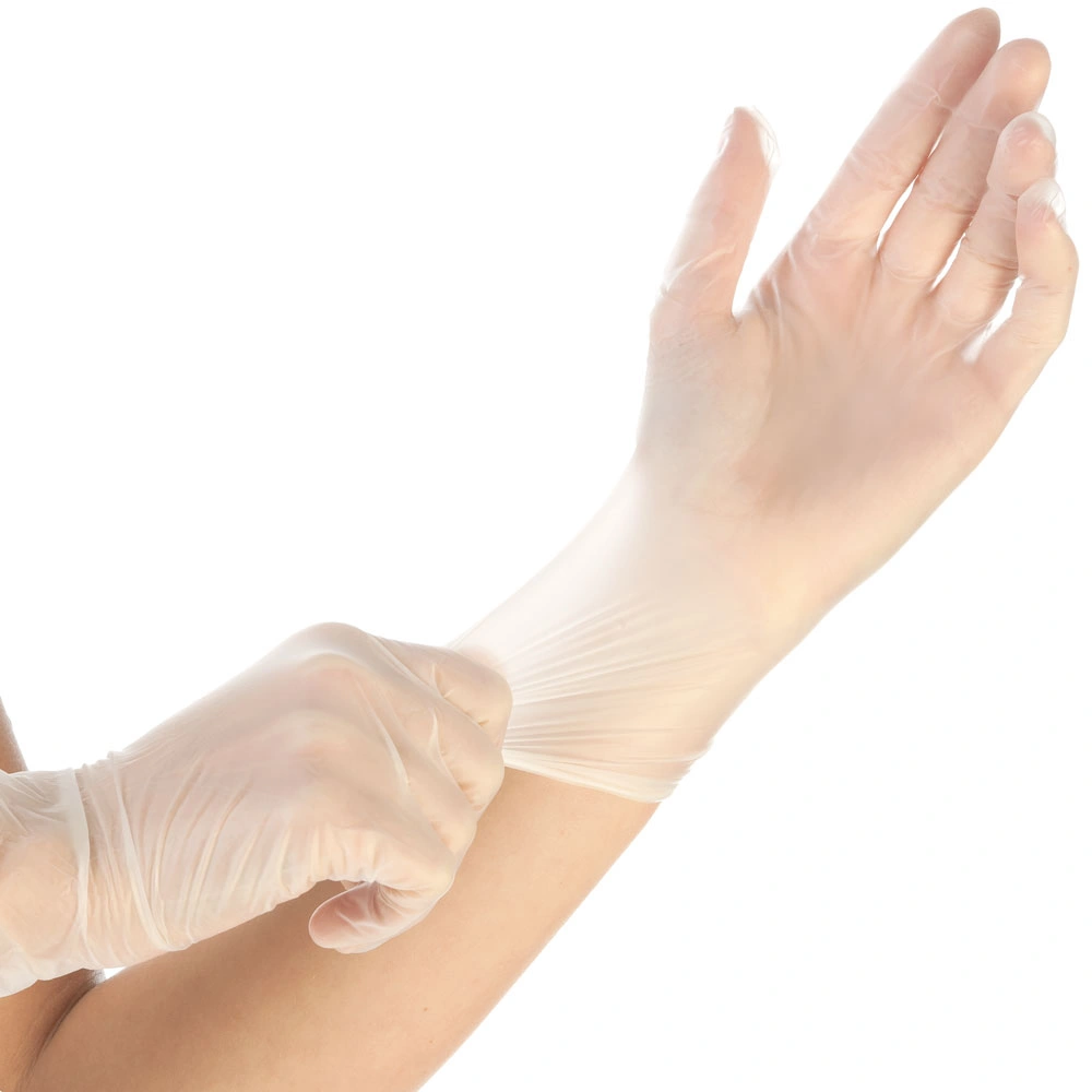 Hygonorm Ideal Virus Vinylhandschuhe transparent puderfrei, latexfreie Einmalhandschuhe für Medizin, Labor, Altenpflege und Umgang mit fettfreien Lebensmitteln, VE 1000 Stück