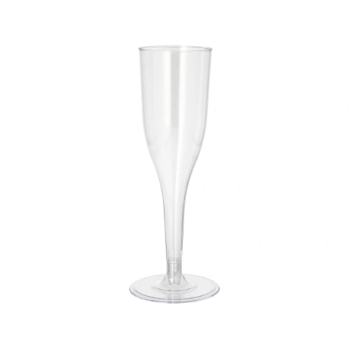 Starpak Mehrweg-Stiel-Gläser für Sekt 0,1 l Ø 5 cm, 16,5 cm transparent, 25 x 8 Stück