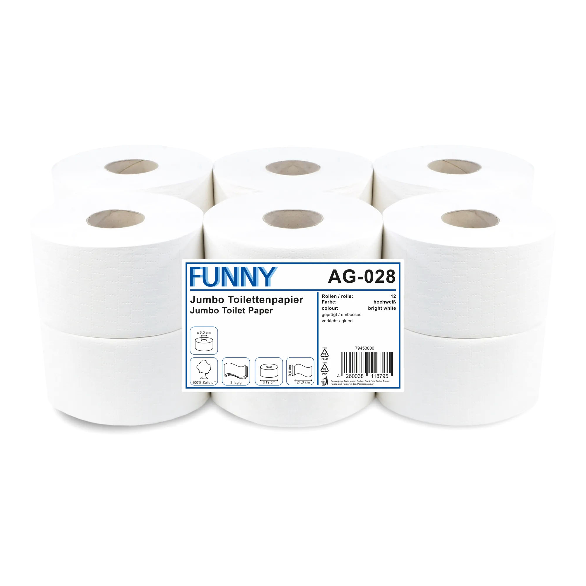 Toilettenpapier Mit Prägung Star Tissue Micro Mini Toilettenpapier 24