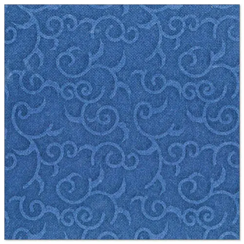 PAPSTAR Servietten "ROYAL Collection" 1/4-Falz 40 x 40 cm dunkelblau Casali mit edler Ornamentprägung, Artikel 84888
