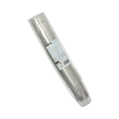 Starpak Trinkbecher R-PET 0,25 l Ø 7,8 cm, 10,7 cm glasklar von PAPSTAR im transparenten Stapel, lebensmittelechte Mehrwegbecher, Kartoninhalt 1250 Stück
