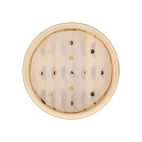 PAPSTAR Dampfgarer Bambus "ASIA" Ø 15 cm, 13,5 cm 3-teilig, 16 x 1 Stück
