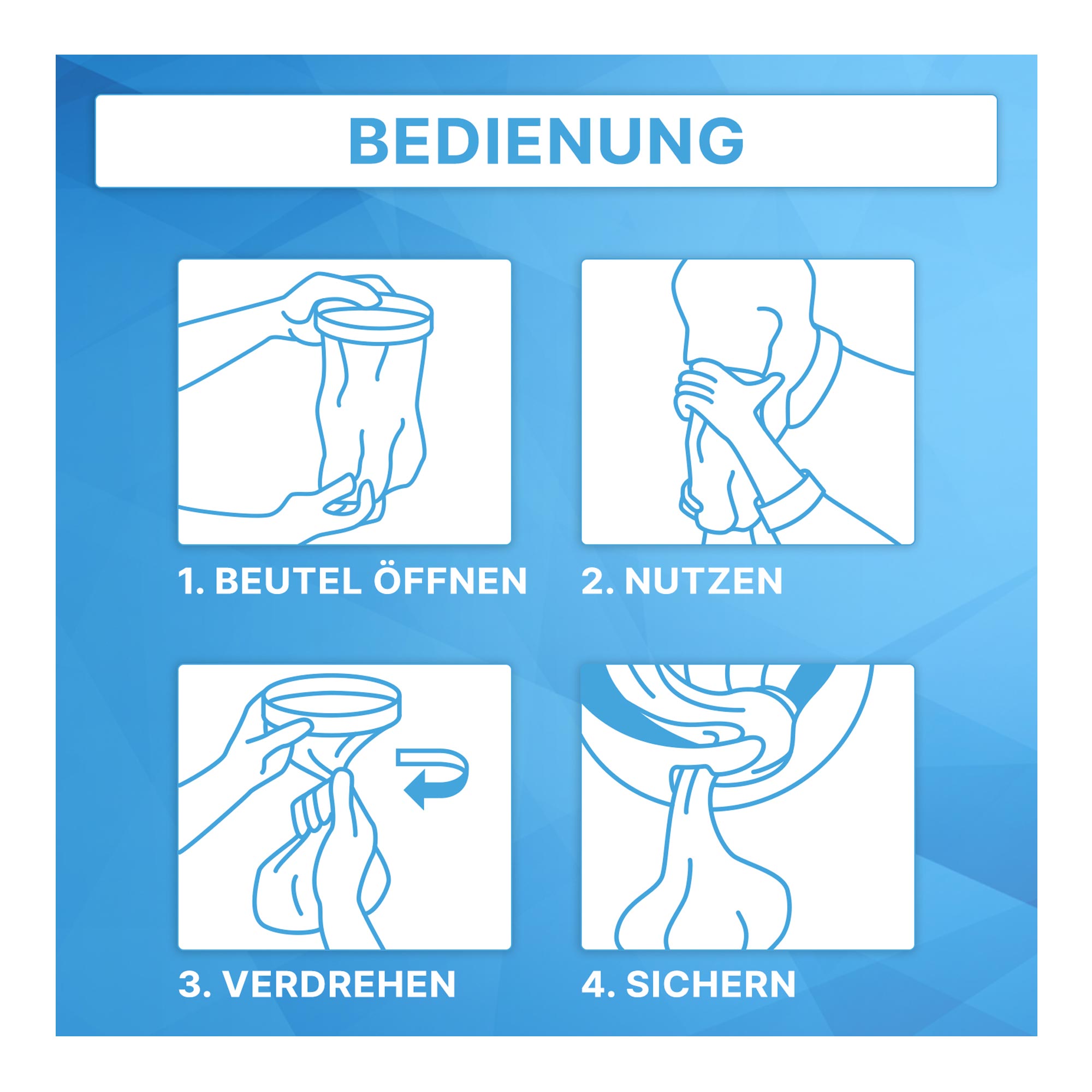 ARNOMED  Spuckbeutel mit verschließbarem Ring, 2 Liter, 25 Stück