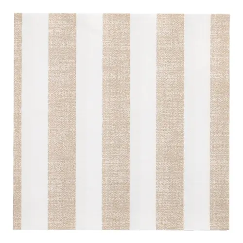 PAPSTAR Servietten "ROYAL Collection" 1/4-Falz 40x40 cm sand Lines mit sandfarbenen Streifen, weiche Premium-Servietten, nachhaltig, FSC-zertifiziert, industriell kompostierbar, 8 x 20 Stück, Art.-Nr. 37285