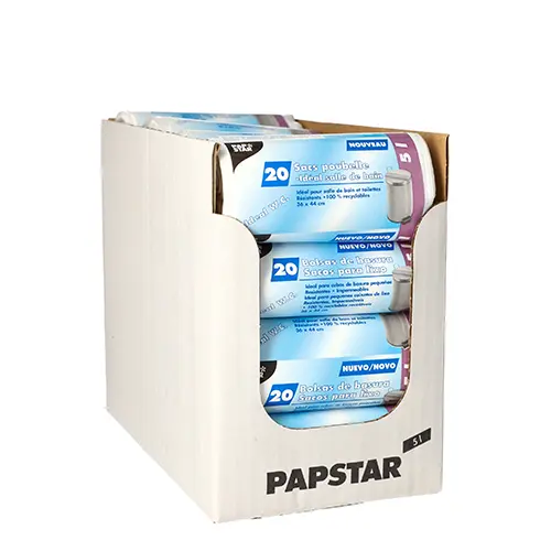 Starpak Müllbeutel, LDPE 5 l 44 cm x 36 cm weiß