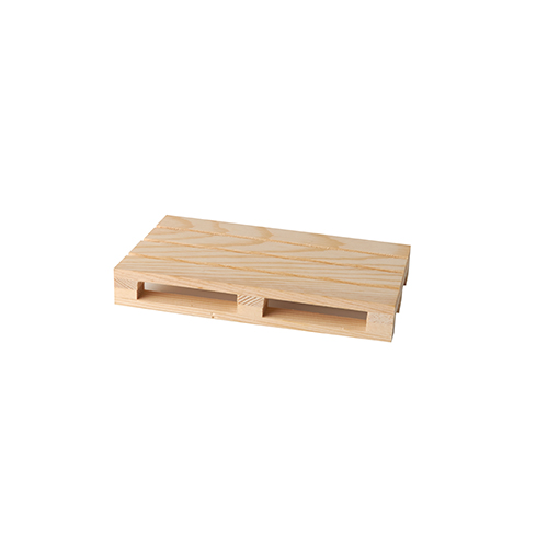 PAPSTAR 3 Trays für Fingerfood, Holz 2 cm x 8 cm x 13 cm