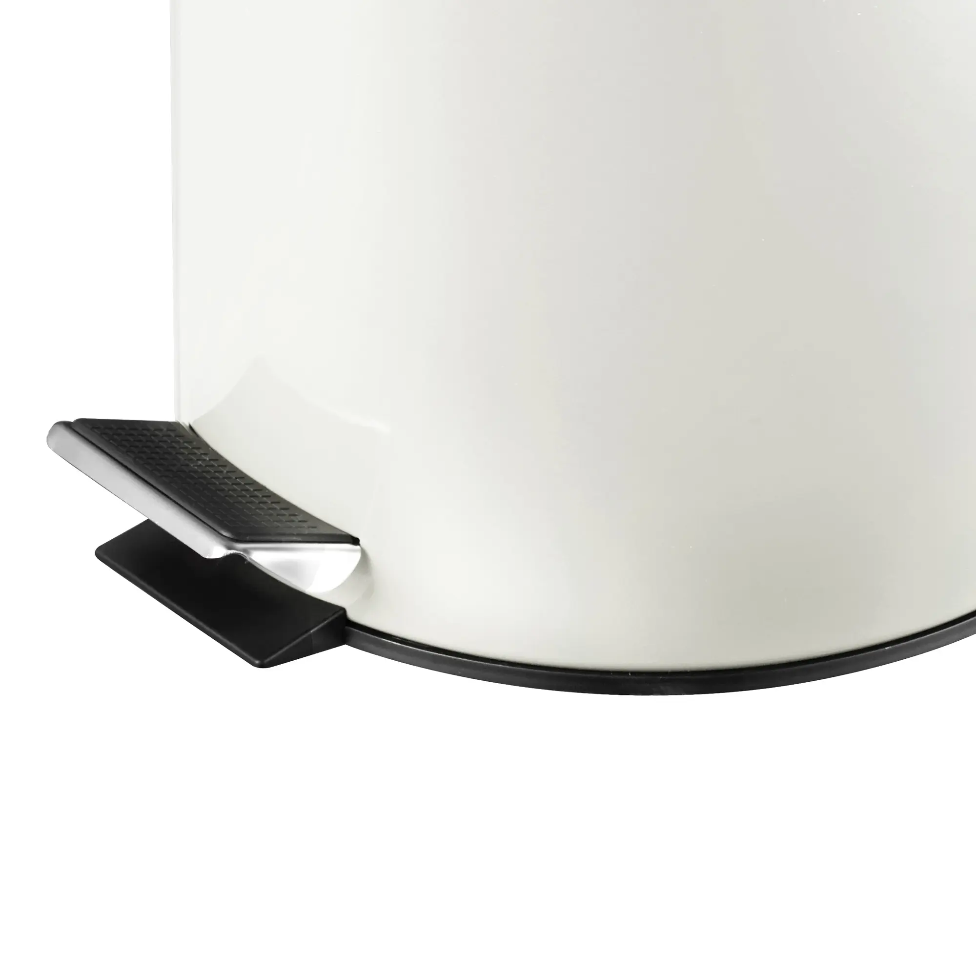 V-Part Tretabfalleimer 12 Liter in Weiß mit rutschfestem Fußpedal und herausnehmbarem Kunststoff-Inneneimer von V-Part, ideal für Bad und Küche