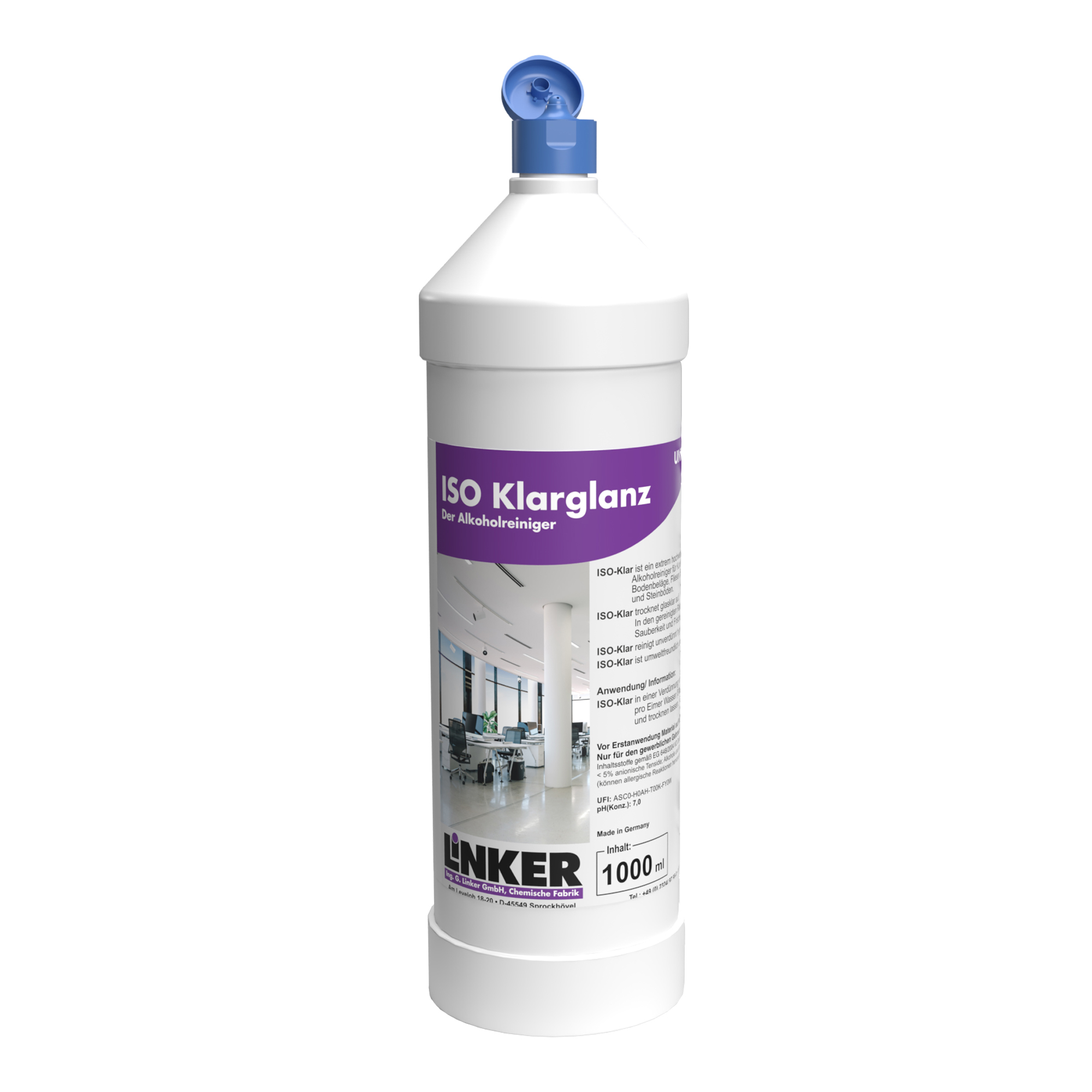 Linker Iso-Klarglanz Alkoholreiniger 1 Liter Flasche 047-1-1_1