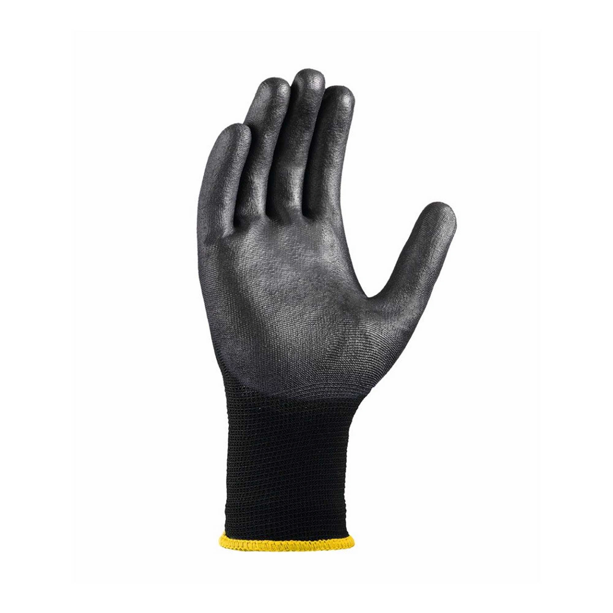 teXXor 2404 Polyester-Strickhandschuhe mit Polyurethan-Beschichtung schwarz, VE 240 Paar