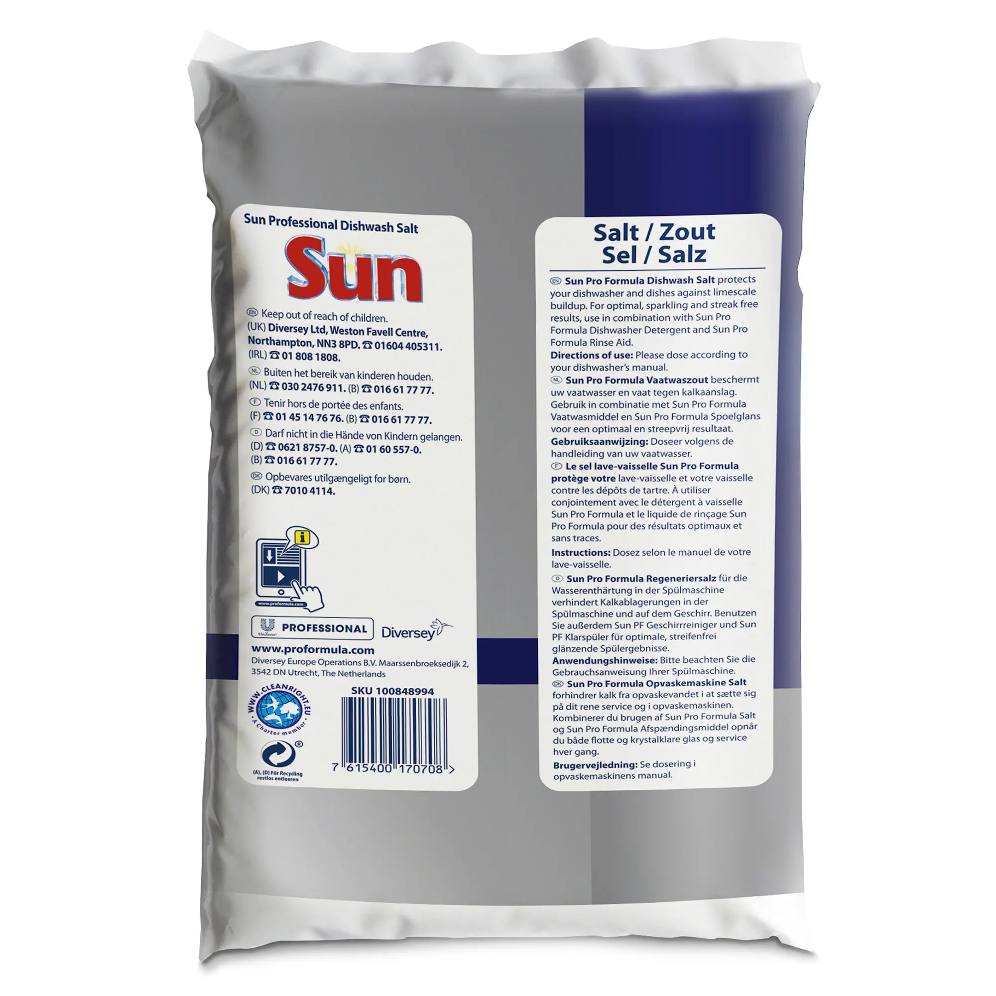 SUN Professional Salz grobkörniges Spülmaschinensalz 2 kg 100848994