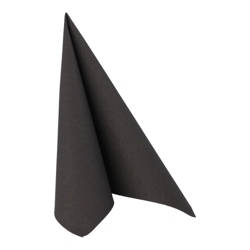PAPSTAR Servietten "ROYAL Collection" 1/4-Falz 40 cm x 40 cm tiefschwarz, 5 x 50 Stück