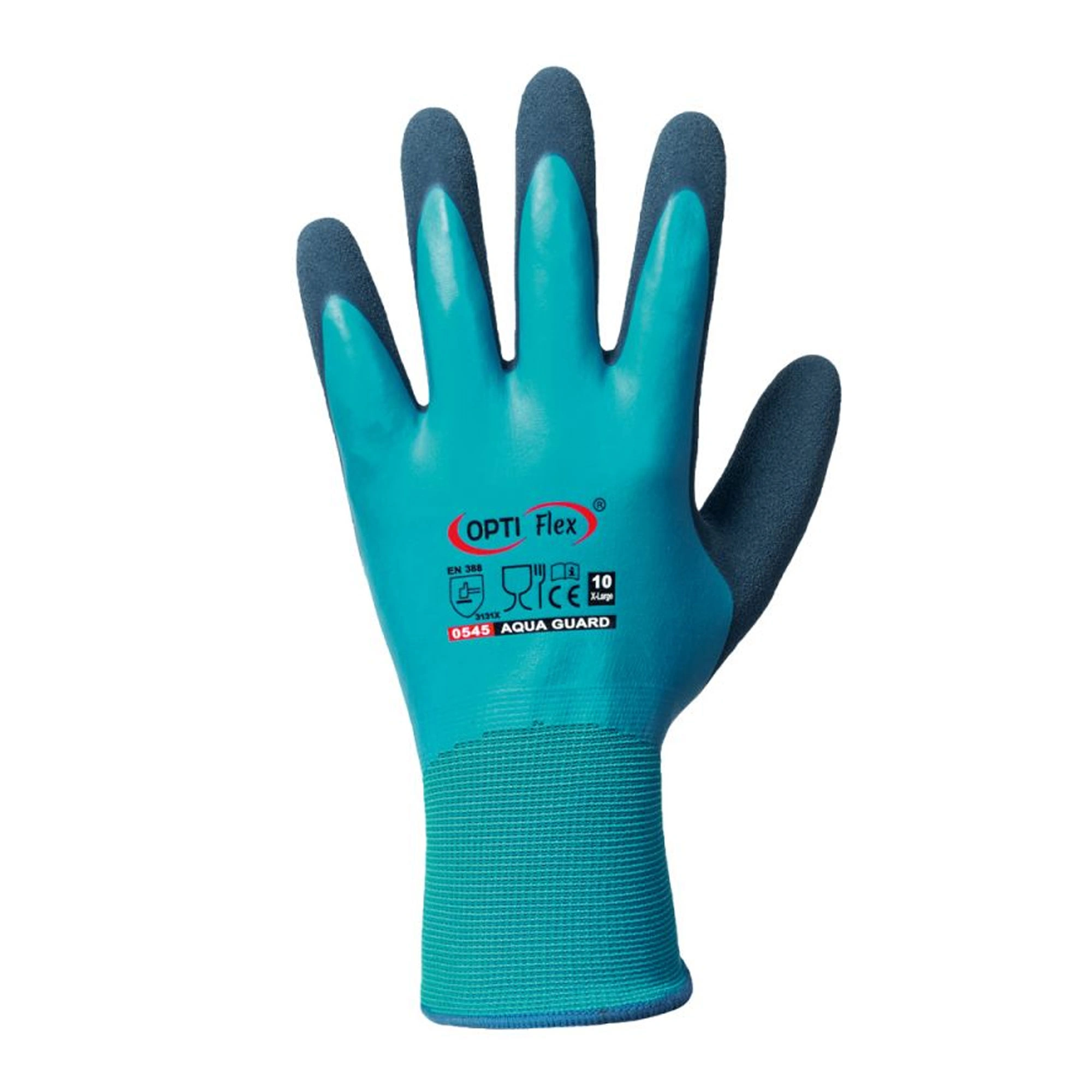 Optiflex Aqua Guard 0545 Montagehandschuhe mit Latex-Beschichtung blau, VE 120 Paar