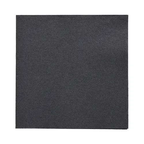 PAPSTAR Servietten DAILY Collection 1/4-Falz, schwarze Tissue-Serviette 32 x 32 cm, FSC-zertifiziert, 15 x 20 Stück für elegante Tischdeko
