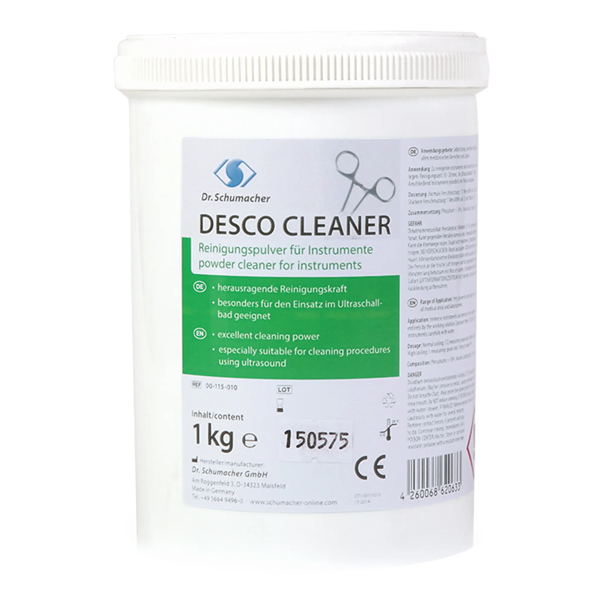 Dr. Schumacher Desco Cleaner Reinigungspulver Instrumente 1 kg Dose 00-115-010_1