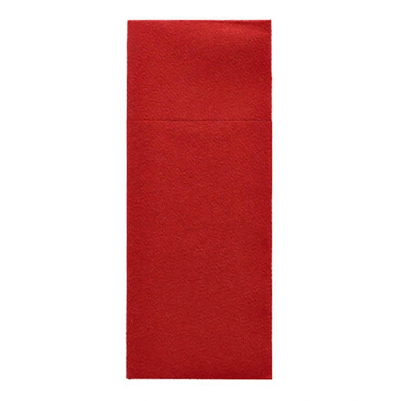 Starpak Bestecktaschen, Airlaid 40 cm x 33 cm bordeaux mit Besteckfalz, 5 x 100 Stück