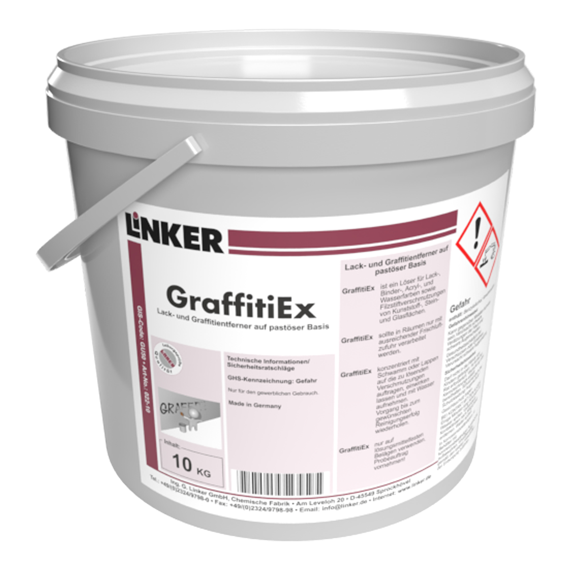 Linker GraffitiEx Paste Graffiti-Entferner 10 kg Eimer 022-10E_1