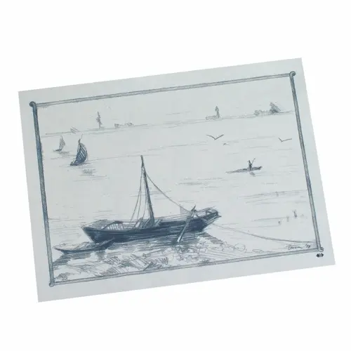 PAPSTAR 100 Tischsets, Papier 30 cm x 40 cm weiß "Ruderboot"
