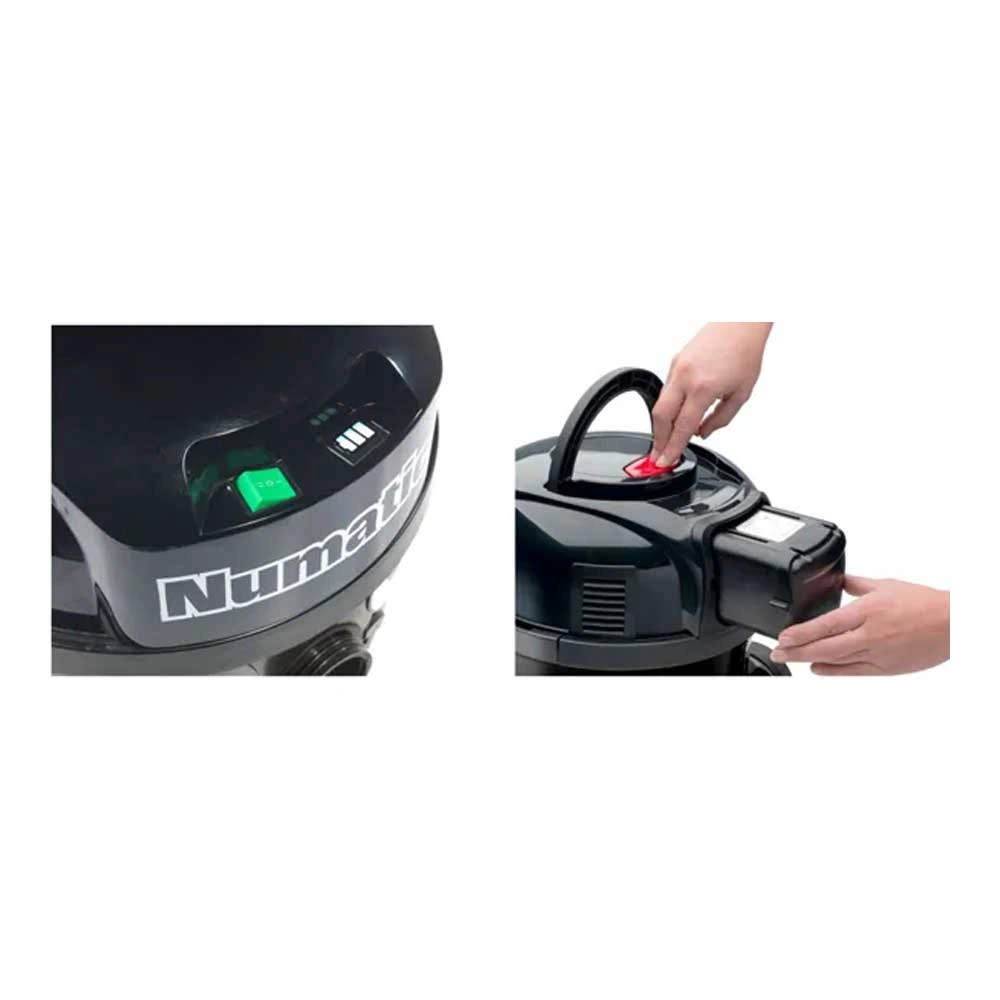 Numatic NBV190NX Batterie-Kesselsauger mit Ladegerät, ohne Akku