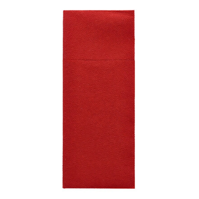 Starpak Bestecktaschen, Airlaid 40 cm x 33 cm bordeaux mit Besteckfalz, 480 Stück
