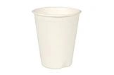 Weißer Pappbecher Einwegbecher für Kaffee, Tee und andere Heißgetränke, stabiler Trinkbecher aus Karton für den To-go-Gebrauch