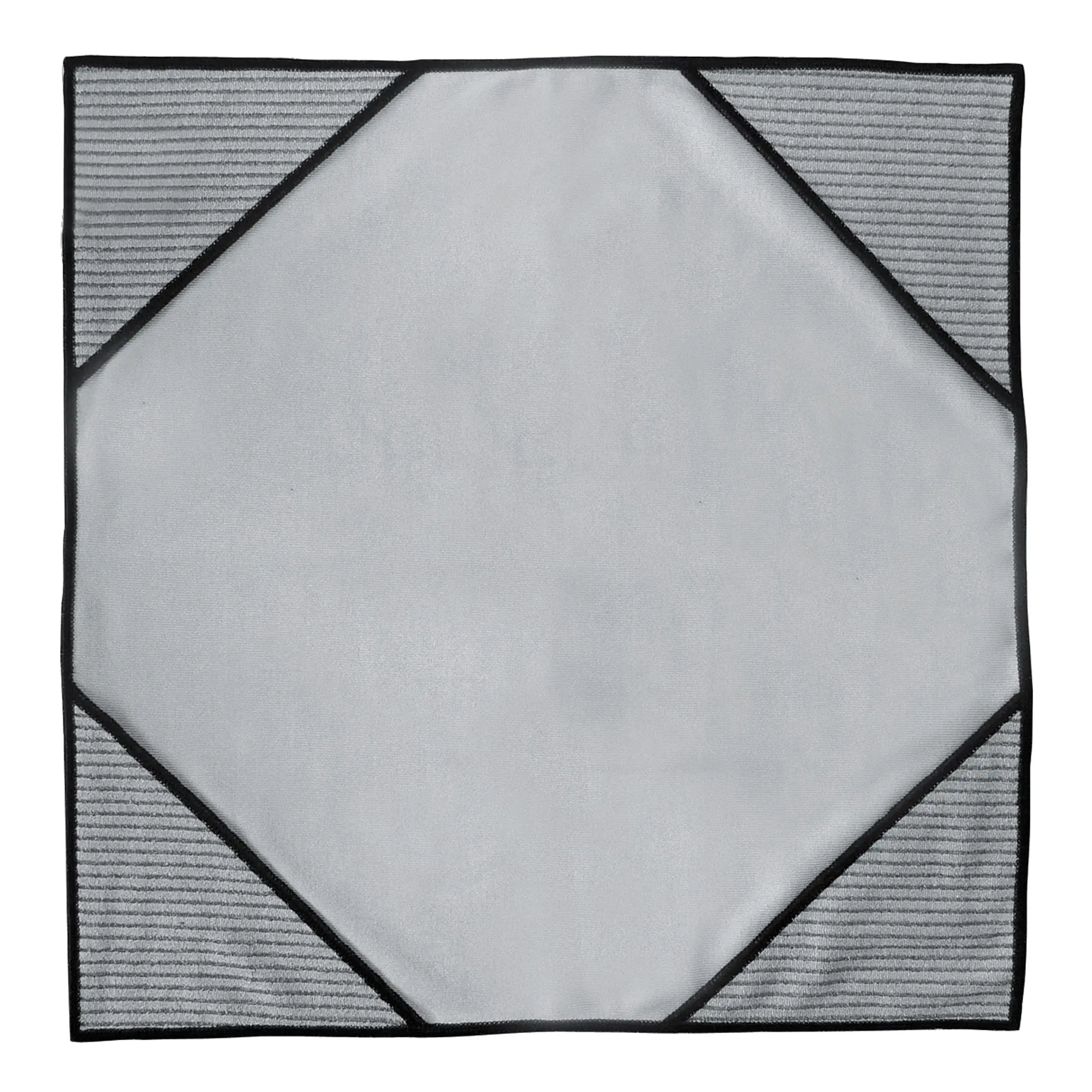 Unger ErgoTec Ninja MicroWipe Fenstertuch aus starker Mikrofaser mit abrasiven Ecktaschen für streifenfreie Fensterreinigung, Hersteller Unger