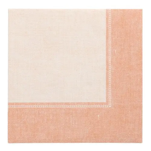 PAPSTAR Servietten ROYAL Collection 40x40 cm terracotta Linum, stoffähnliche Premium-Tissue Dekorserviette mit dezentem Farbübergang, FSC-zertifiziert, 37201