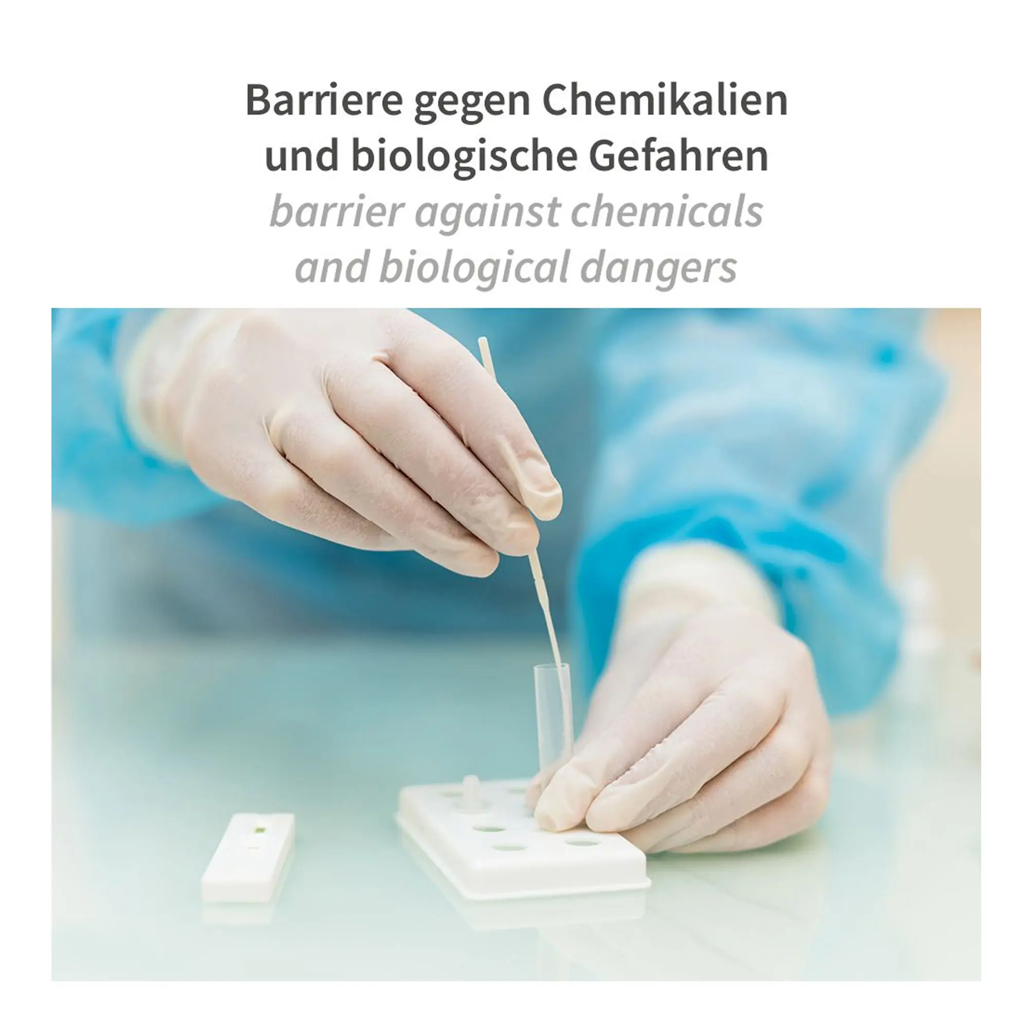 Hygostar Med Grip Latexhandschuhe weiß puderfrei für medizinische Untersuchungen, sichere Barriere gegen Chemikalien und biologische Gefahren, VE 1000 Stück