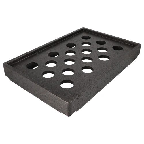 Starpak Kühlaufsatz EPP 60 cm x 40 cm x 8,5 cm schwarz "Gastro-Norm 1/1", 17 x 1 Stück