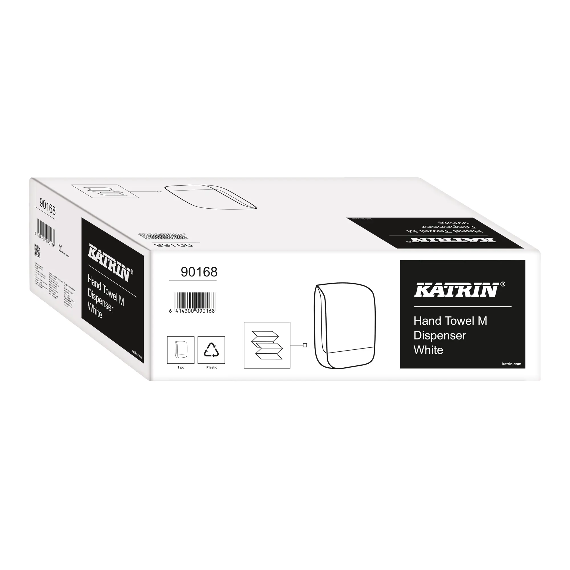 Katrin Inclusive Handtuchpapierspender M weiß Verpackung  90168